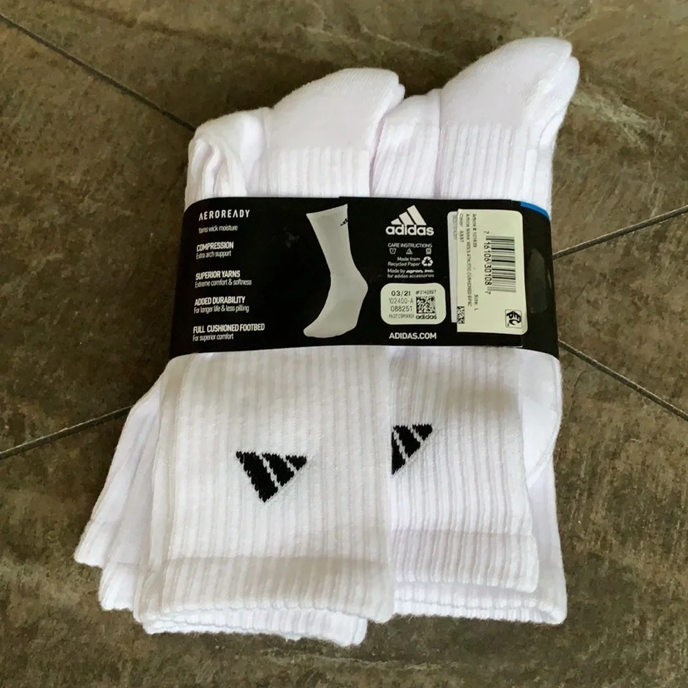 6 pairs socks set Adidas Men’s Cushioned Crew